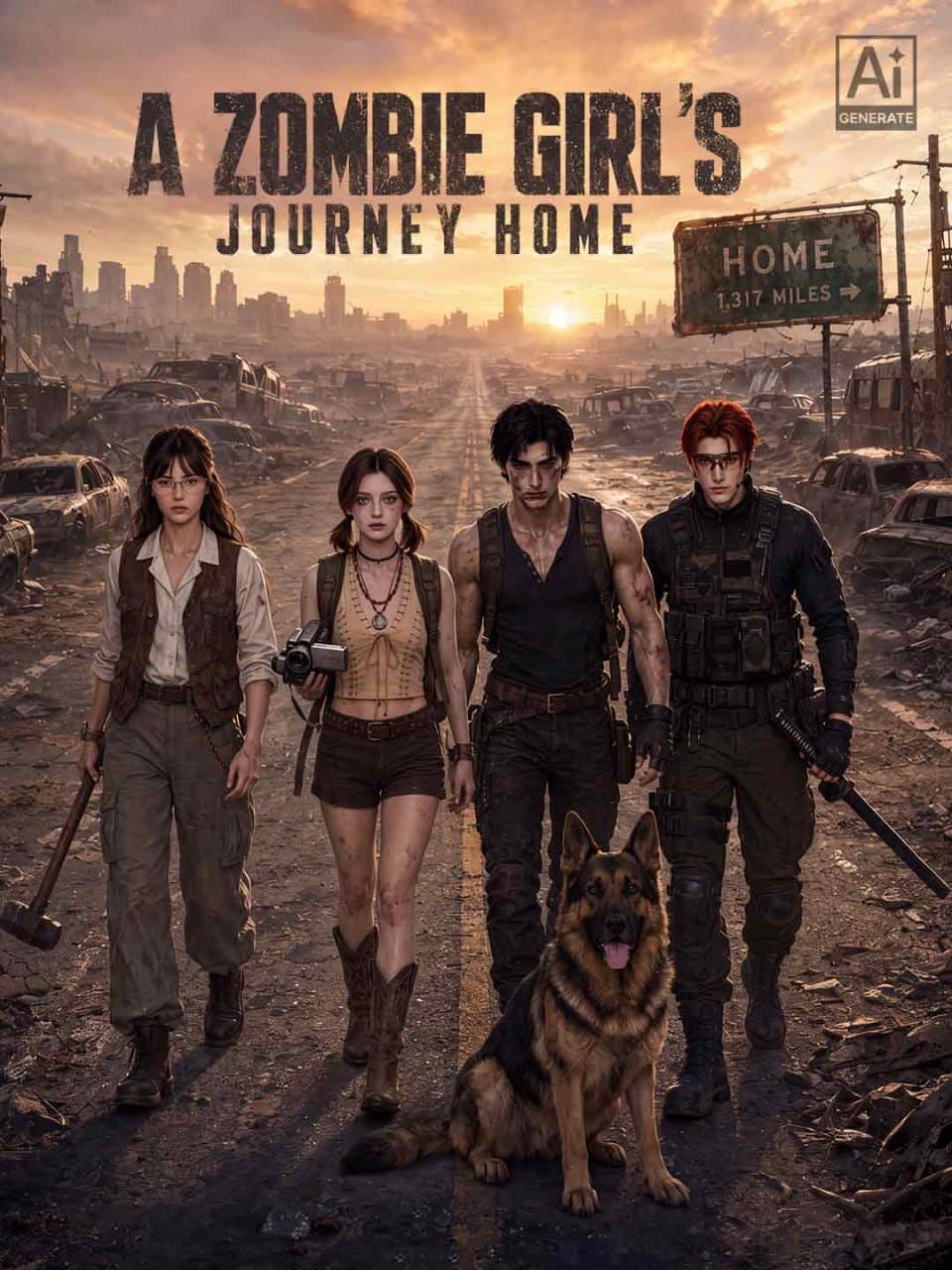 A Zombie Girl's Journey Home