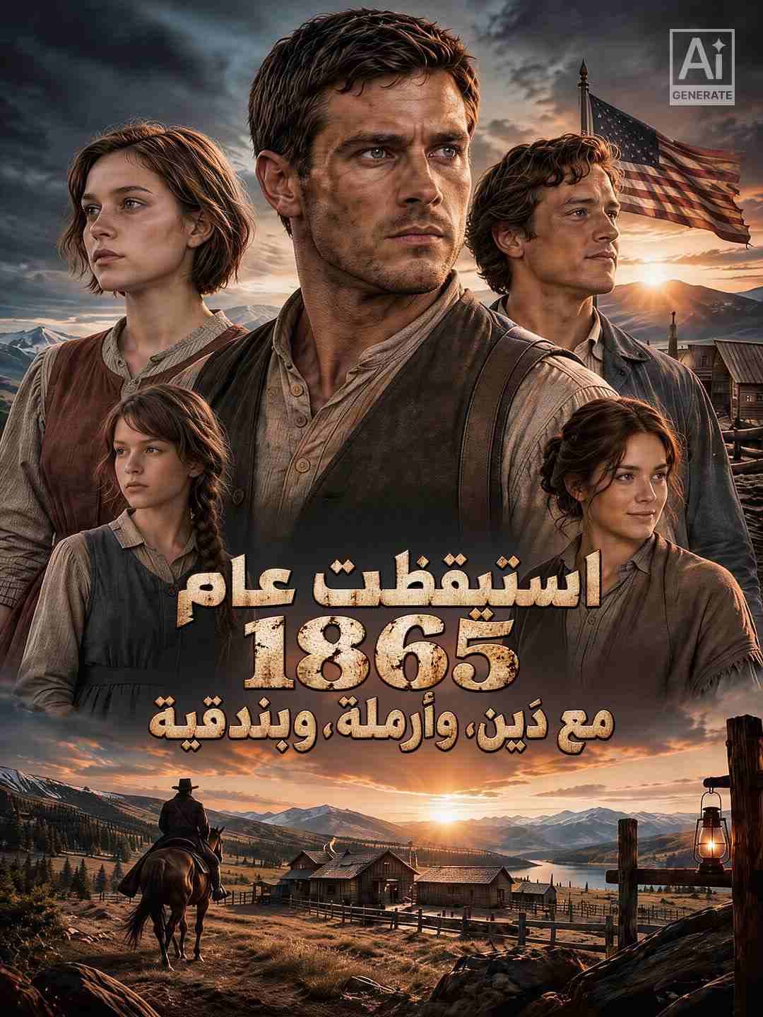 استيقظت عام 1865 مع دَين، وأرملة، وبندقية